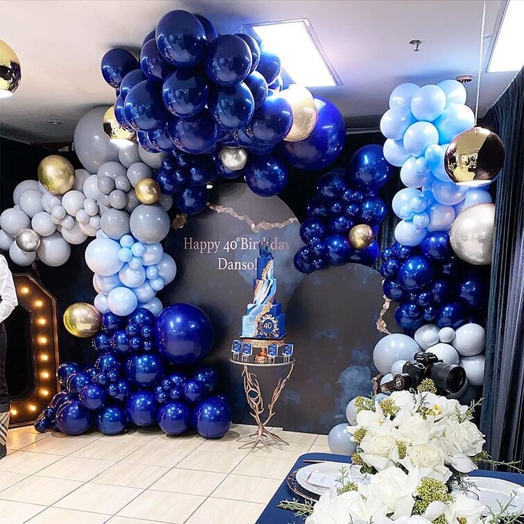 MMTX Arche Ballon Bleu 116 Pi ces Guirlande De Ballons Bleu